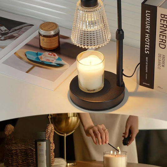 Elektrische Duftkerzenlampe – Stilvolle Schmelzlampe mit Timer und dimmbarem Licht