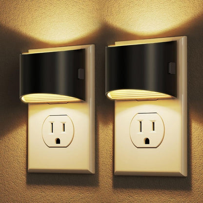 Flur-Steckdosenleuchte im Doppelpack – Elegante LED-Wandbeleuchtung mit indirektem Licht