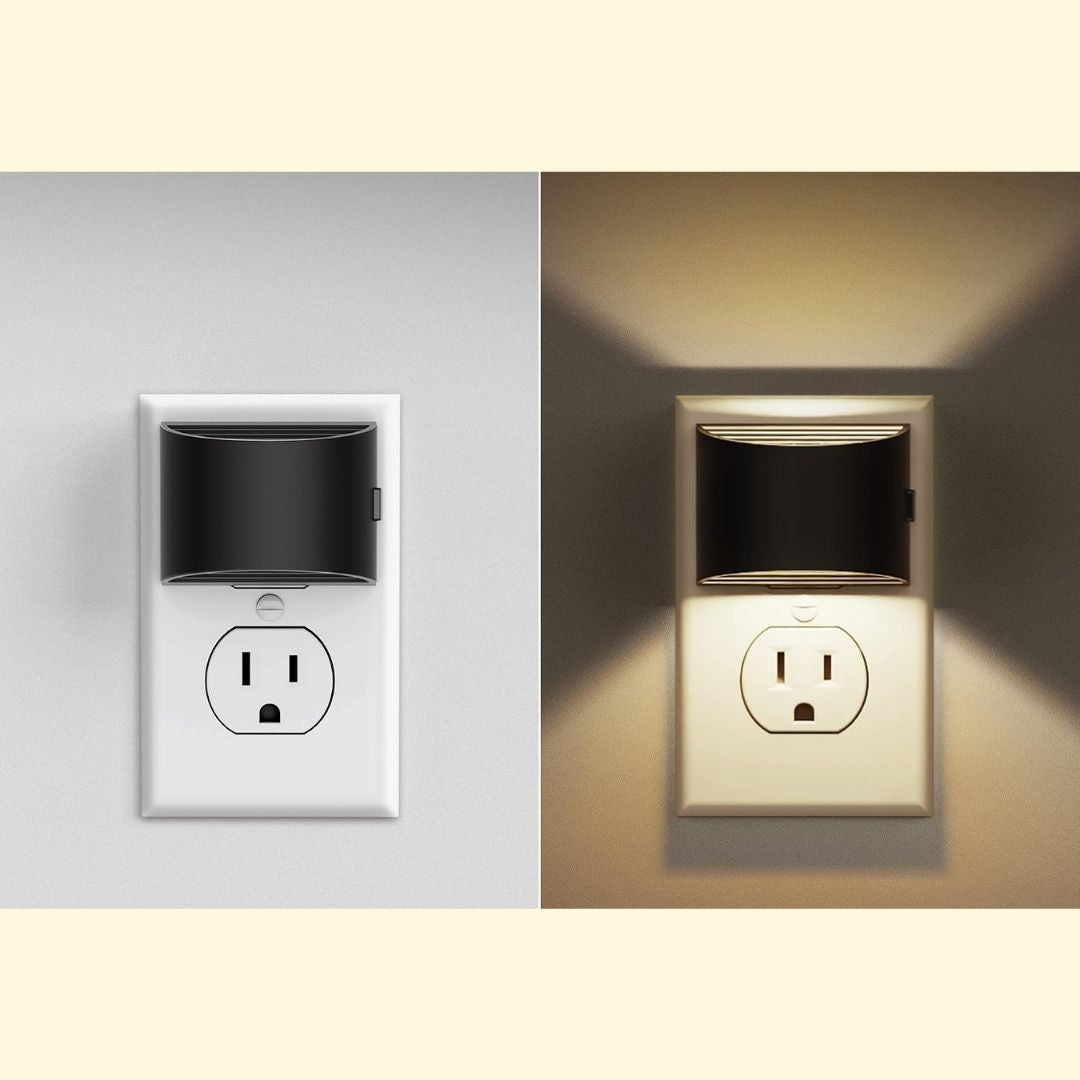 Flur-Steckdosenleuchte im Doppelpack – Elegante LED-Wandbeleuchtung mit indirektem Licht